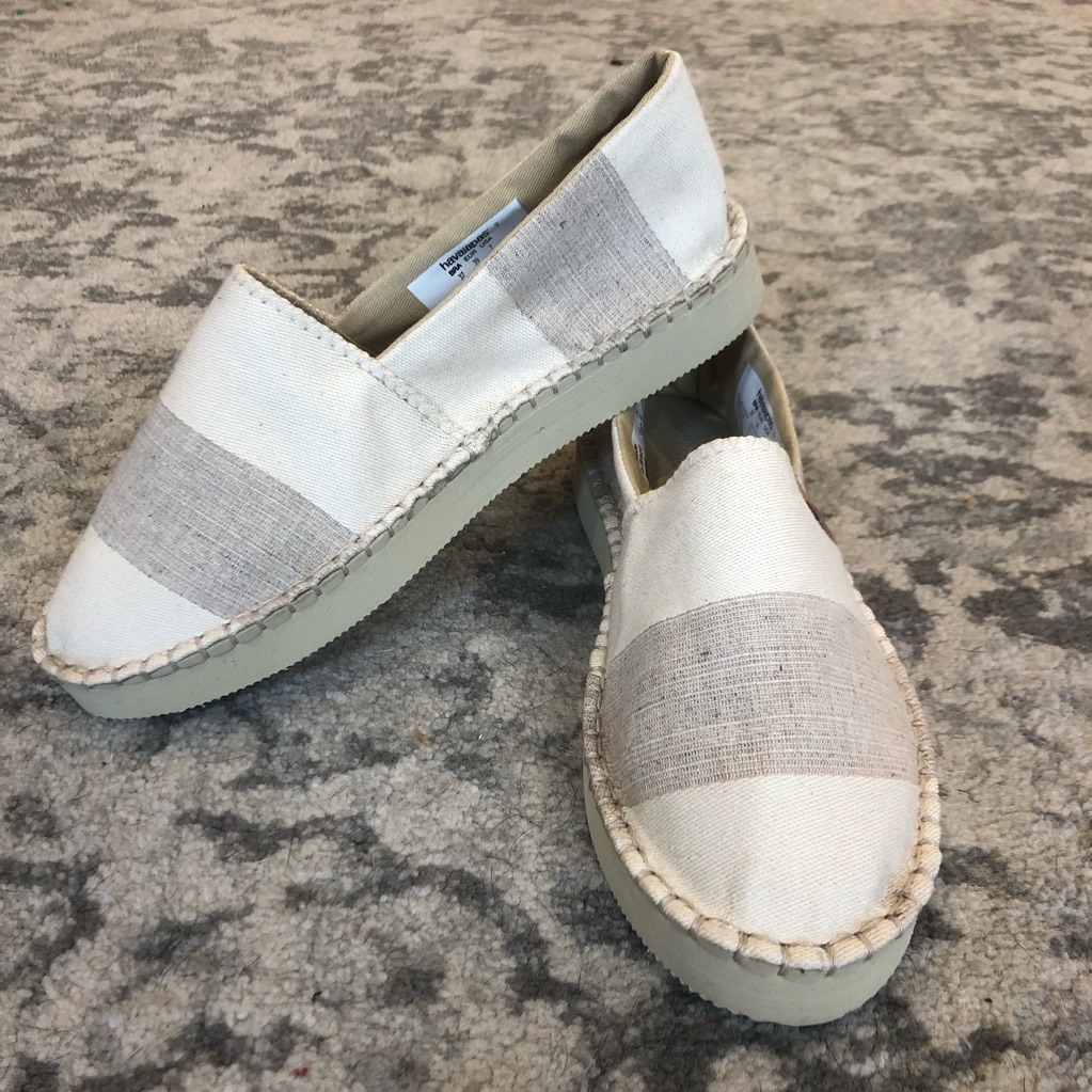 Nwt Havaianas Canvas Shoes - 2 Sizes Available